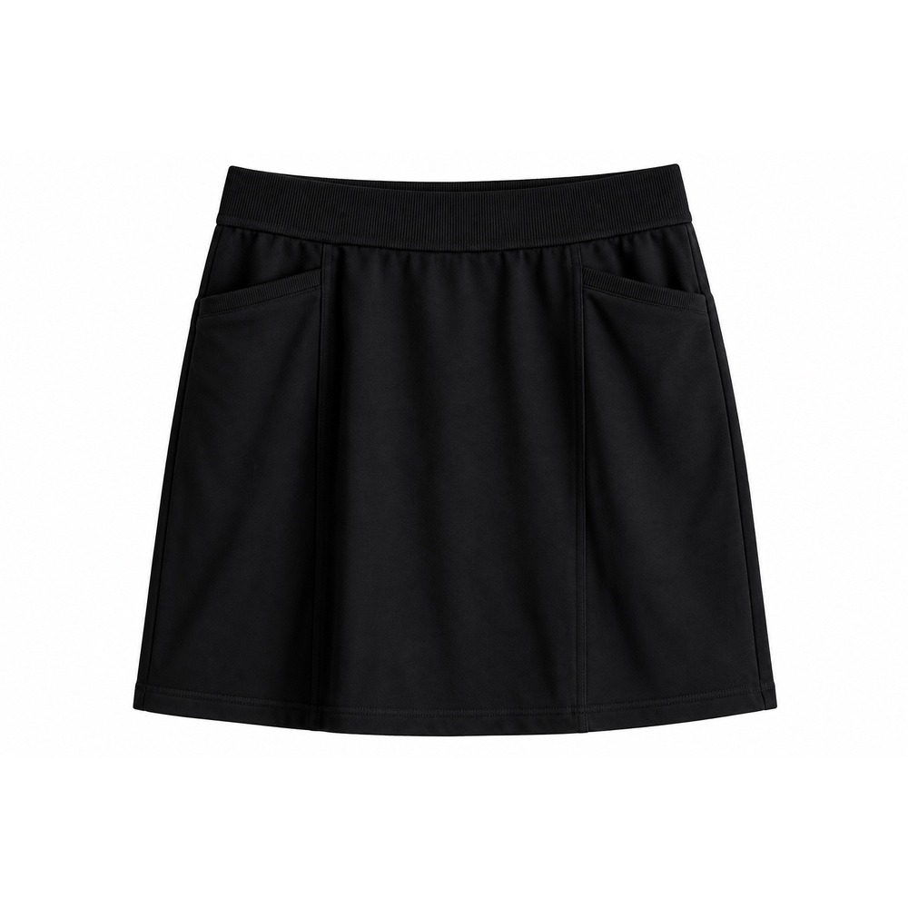 NWT Kim Rogers Black Skort Small Pull On Stretch Athleisure MSRP $44